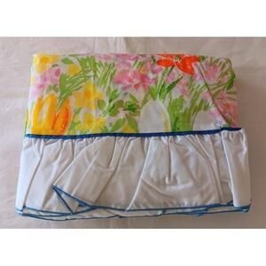 Vintage New Wamsutta Ultracale Sheet Set Flower Show Watercolor Twin